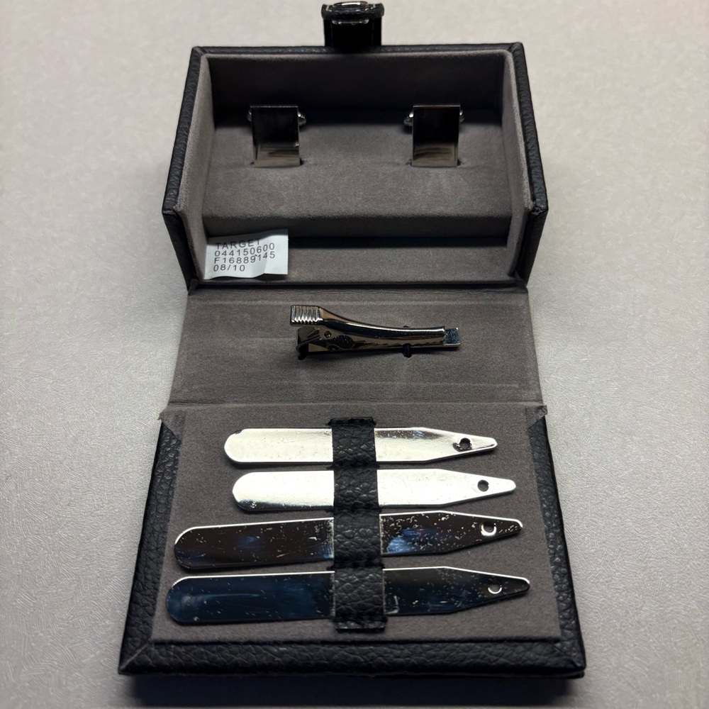 Target Black and Silver Cuff Links Accessories